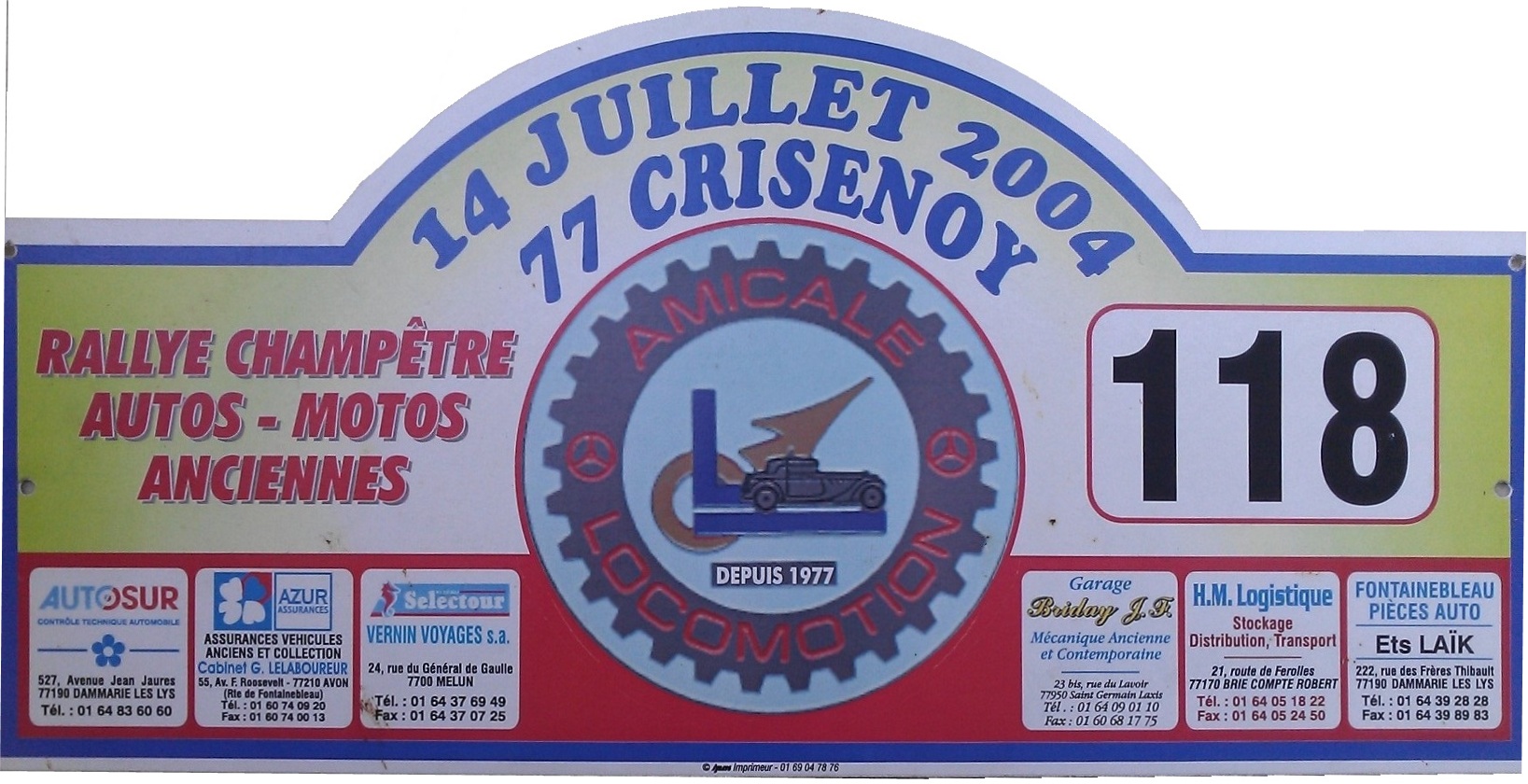 Plaque crisenoy 2006